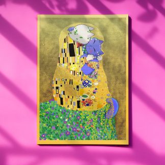 "The Kiss" - Print acabado metálico y dorado (Preventa)